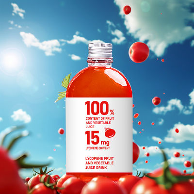 品質 プラスチックのボトルに詰め込まれた塩分のないトマトジュース 100ml 3% 栄養基準値 工場